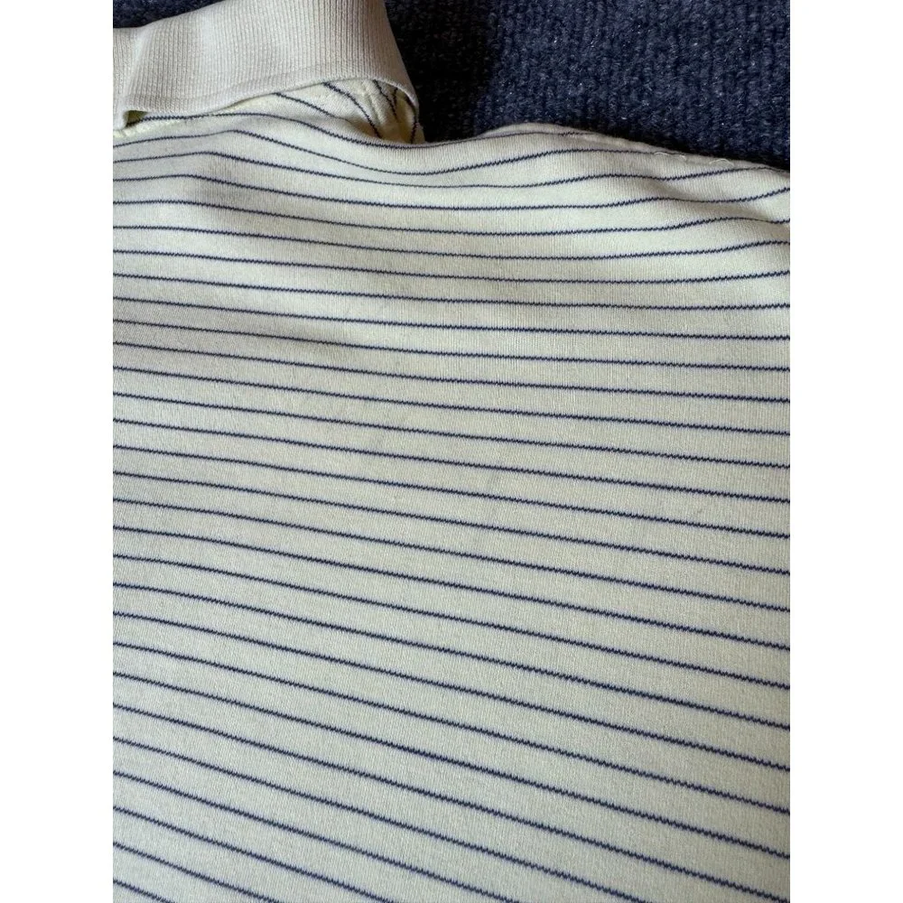 Polo Ralph Lauren Polo Shirt Mens‎ XXL Yellow/Navy Striped Short Sleeve Casual